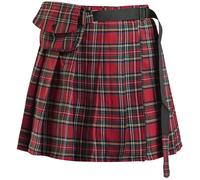 Banned Alternative Check It Out Kilt Frauen Kurzer Rock rot XXL