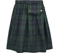 Banned Alternative Fear is Over Kilt Mittellanger Rock grün in XL-XXL