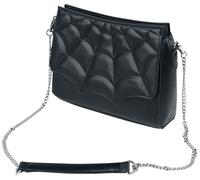 Banned Alternative Mabris Shoulder Bag Frauen Handtasche schwarz/silberfarben