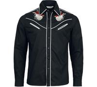 Banned Alternative Rockabilly Bass Männer Langarmhemd schwarz L