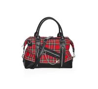 Banned Alternative Schultertasche Edwards Tartan Handschellen Zips Weekender