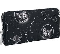 Banned Alternative Space Cat Frauen Geldbörse schwarz/weiß Polyester Gothic, Katzen, Rockwear
