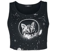 Banned Alternative Space Kitty Cropped Top Frauen Top schwarz S