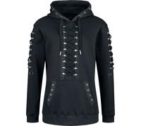 Banned Alternative Spirelock Hoodie Kapuzenpullover schwarz in S