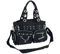 Banned Alternative Studds Frauen Handtasche schwarz 100% Baumwolle Rockwear