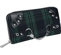 Banned Alternative Tartan Frauen Geldbörse grün/schwarz Polyurethan, Polyester Gothic, Rockwear