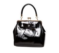 Banned Apparel American Vintage 50s Rockabilly glänzend handtasche - Schwarz