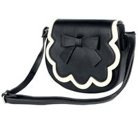 Banned Apparel Rocco Vintage 50s Rockabilly Damen Schultertasche - Schwarz/weiß, Einheitsgröße