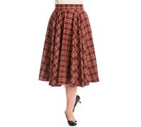 Banned Damen Tellerrock »Adore Her« Karo Vintage High Waist 50s Swing Skirt