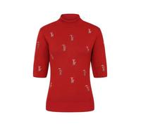 Banned Retro Halbarm Pullover Mushroom Dreams Rot Vintage Rockabilly Pilze, Größe:L