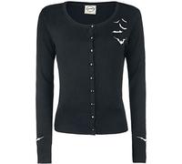 Banned Schläger Langärmlig Alternative Strickjacke - Schwarz, UK 12 (M)