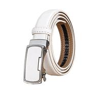 Bantopgong 2,3cm breiter Damen-Ledergürtel, weiblicher, lässiger, dekorativer Gürtel für Damenbekleidungszubehör, Weiss, 95cm