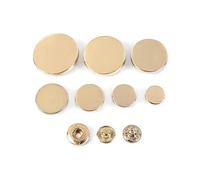 Bantopgong 20 Stück 10-25mm Druckknöpfe aus Metall Druckknöpfe zum Nähen von Kleidung, Jacken, Mänteln, Nähzubehör, Gold, 12mm