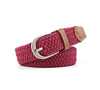 Bantopgong Elastischer Taillengürtel für Damen, gewebter Stretch-Gürtel aus Segeltuch, 2,5cm breiter Nylon-Jeansgürtel, 103cm x 2.5cm