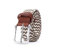 Bantopgong Herren Elastischer Gürtel Gestreift Damen Stretchgürtel zum Stricken Flechtgürtel 95cm - 160cm Nylon Flechtgürtel, 95cm