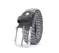 Bantopgong Herren Elastischer Gürtel Gestreift Damen Stretchgürtel zum Stricken Flechtgürtel 95cm - 160cm Nylon Flechtgürtel, 110cm