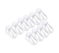 Baoblaze 10 x Transparente Schuhspanner Baby, Transparent Baby Shoe Stretcher, Kinder Geformtes Display für Kinderschuhe Socken, Small Foot Modell für Kleinkinder, Socken, Zuhause, Booties, 8CM