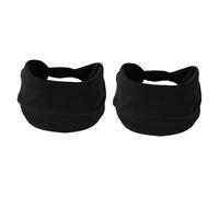 Baoblaze 2 Stücke Stirnband Schweißband bequeme elastische Stretchgürtel Hair Bandanas für von Fußball -Trainingsportarten, Schwarz