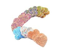 Baoblaze 20 Gemischt Glitter Pailletten Aufnäher Kinder Bügelbild Aufbügler Applikationen