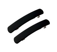 Baoblaze 2Pcs Damen Haarspange 9cm, Französische Haarclips, Vintage Haarschmuck Barrette, Automatische Tortoise Shell Haarspangen für Mädchen Feines Haar und Mitteldickes Haar, Schwarz