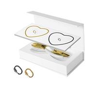 Baoblaze 2pcs Permanent Armbänder für Erwachsene passen Paare Armbänder DIY Bracelet Making Kit für Geburtstagsdatumaktivität, 1 Schwarz 1 Gold