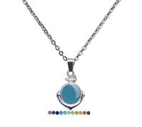 Baoblaze 2X Stimmungskette Temperaturregler Farbwechsel Legierungsschmuck Kein Buchstabe