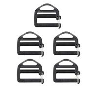 Baoblaze 5Pcs Plastikschnalle für Gurtband, Verstellbare Schnallen Gurtband, Schnalle für Gurt, Stegschnalle Klemmschnalle für Rucksack Koffer Gepäck Gurt Rucksack Reparatur Werkzeuge, 25mm