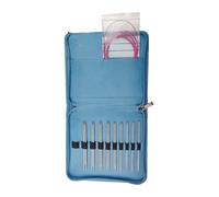 Baoblaze Rundstricknadel-Set, 9 Paar, flexibel, einfach zu verwenden, austauschbare Häkelnadeln aus Metall zum Sockenstricken