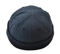 Baoblaze vintage Herren Dockercap Dockermütze Seemannsmütze Seglermütze Fischermütze Bikermütze Rollmütze Baumwollmütze Hafenmütze, Blau, 54-58cm