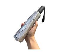 BAODINI Reise-Mini-Regenschirm für Geldbörse mit Etui - kleiner kompakter UV-Regenschirm, Sonnenschutz, leicht, kleiner Taschenschirm mit Etui für Damen und Mädchen