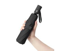 BAODINI Reise-Mini-Regenschirm für Geldbörse mit Etui - kleiner kompakter UV-Regenschirm, Sonnenschutz, leicht, kleiner Taschenschirm mit Etui für Damen und Mädchen