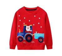 Baogaier Jungen Sweatshirt Dinosaurier Pullover Langarm Jumper 2-7 Jahre | Gr.92-122, Rundhalsausschnitt, Leichter, Atmungsaktiv, Casual Oberteil, Frühling Herbst, Schule Alltag, Kleinkind Kleidung