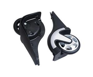 BaotyJie 2Pcs Gepäck Ersatz Räder Trolley Räder Richtungs Starke Ersatzteile Stumm Koffer Rad Richtungs Rollen