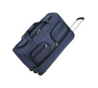 BaotyJie Gepäckbeutel mit Rädern Reisekoffer einfach zu bedienen, Bequeme, rollende Reisetasche für Männer und Frauen im Freien, Blau