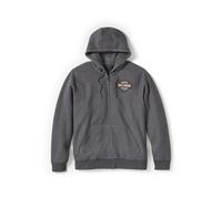 Bar & Shield Balaclava Hoodie Herren Sweatshirt, L L grau