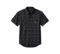 Bar & Shield Short Sleeve Shirt Harley Black Herren kurzarm Hemd, XXL XXL schwarz grau