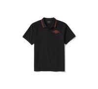 Bar & Shield Solid Pique Polo Shirt Harley Black, L L schwarz