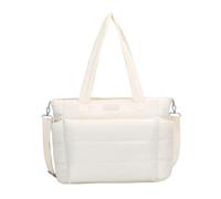 Barabum Tote Tasche für Frauen mit langem Gürtel, leichte Puffy Tote Tasche mit Fächern Quilted Schultertasche Handtasche