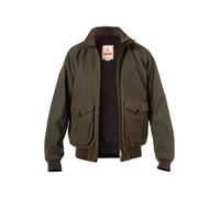 Baracuta Blouson Herren Stehkragen Baumwolle grün, 52 (L)