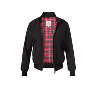 Baracuta Blouson Herren Stehkragen Baumwolle schwarz, 56 (XXL)