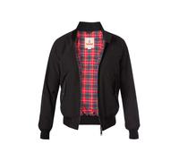 Baracuta Blouson Herren Stehkragen Baumwolle schwarz, 60 (4XL)