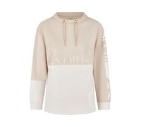 BARBARA LEBEK Damen Sweatshirt mit Wording (Sand) Größe 42