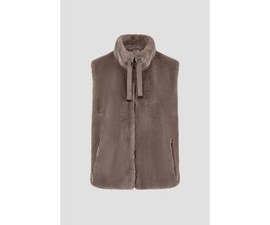 Barbara Lebek - Fake Fur Weste taupe - Gr. - 36