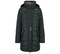 Barbara Lebek - Jacke Down Free mit Kapuze und Webpelz dark green - Gr. - 50