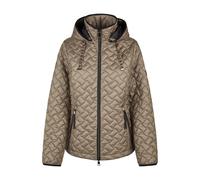 Barbara Lebek - Sandwich-Steppjacke mit Kapuze taupe - Gr. - 38