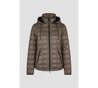 Barbara Lebek - Sandwich-Steppjacke mit Kapuze taupe - Gr. - 44