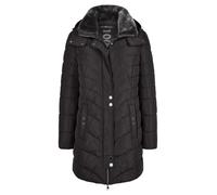 BARBARA LEBEK Steppjacke Damen mit Webpelz und abnehmbarer Kapuze