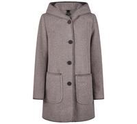 Barbara Lebek - Wolljacke mit Kapuze anthrazit - Gr. - 50