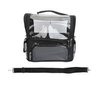 Barber Tool Bag | Large Capacity Stylist Storage for Scissors/Combs/Hair Tools | Multifunctional & Portable | Sturdy PVC + Cloth Material | Salon & Home Use