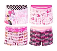 Barbie Amazon Exklusive Unterwäsche für Mädchen Multipacks mit Dreamhouse Adventskalender Option 2/3t-10, 4er-Pack Mädchen-Boxershorts, 4